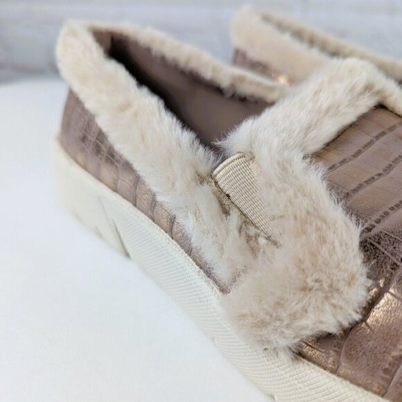 Baretraps Becky Rose Gold Furry Slip-On 9.5 - Picture 6 of 10